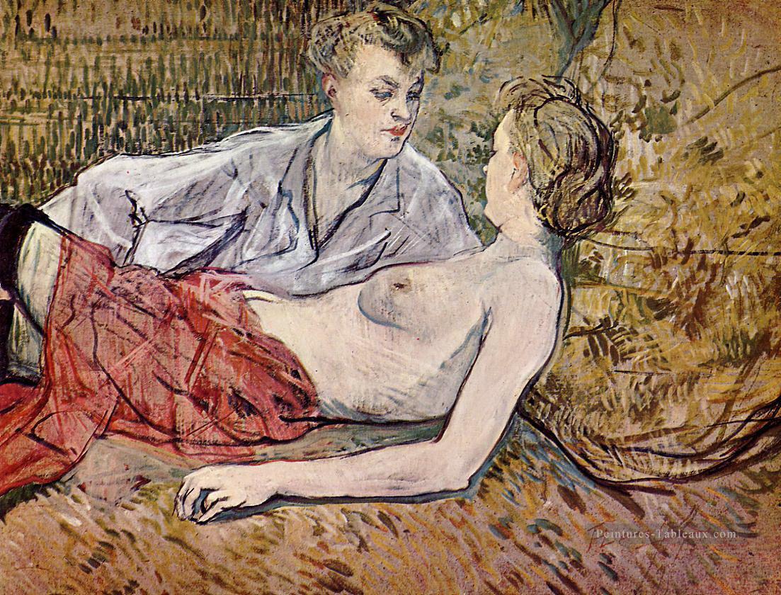 deux amis 1895 1 Toulouse Lautrec Henri de Peintures à l'huile